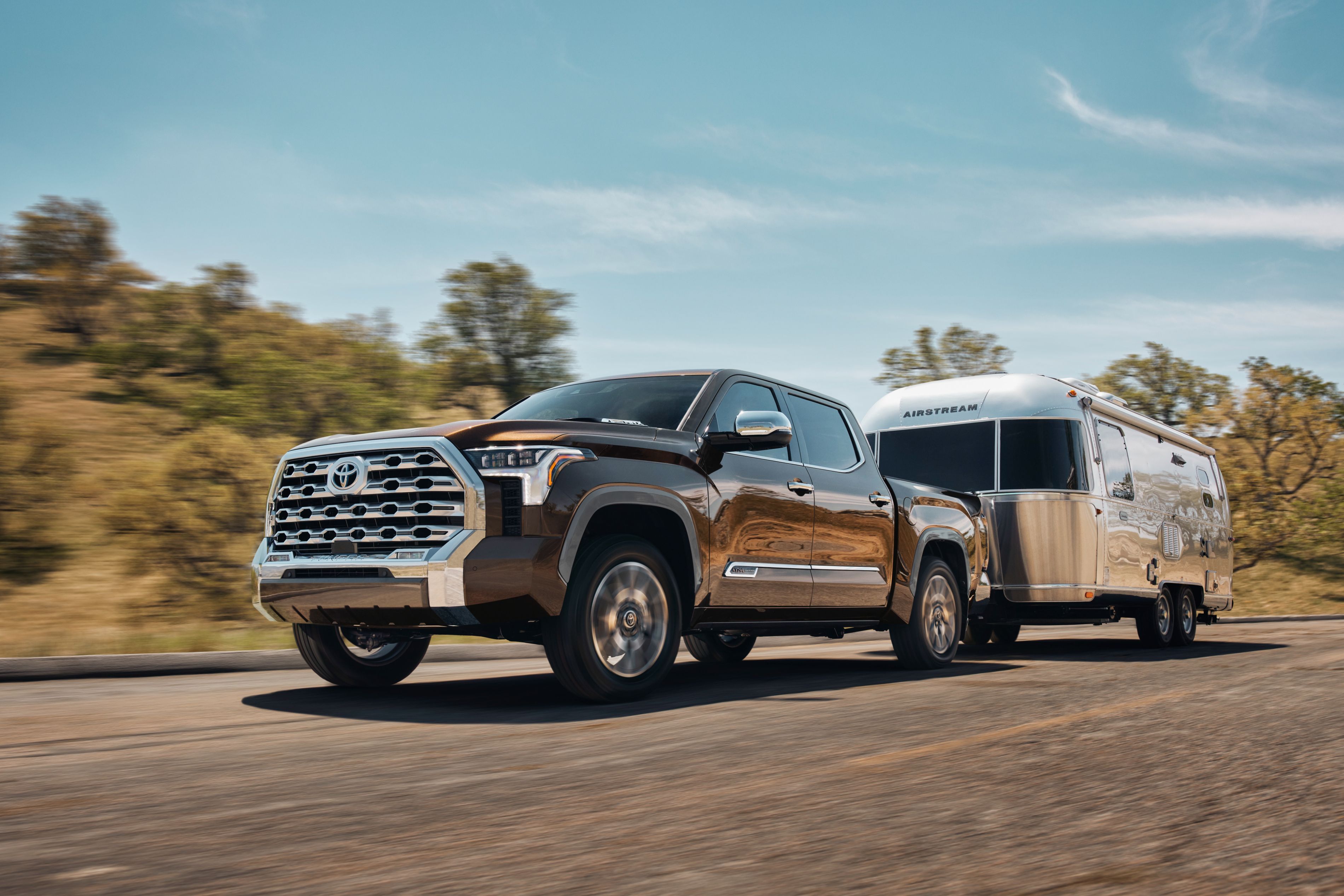 The 2023 Tundra towing 